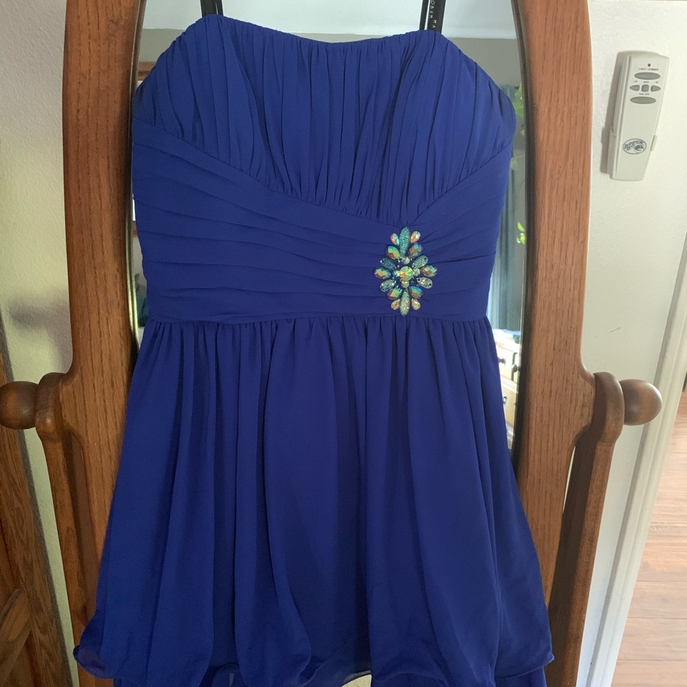 Masquerade blue dress